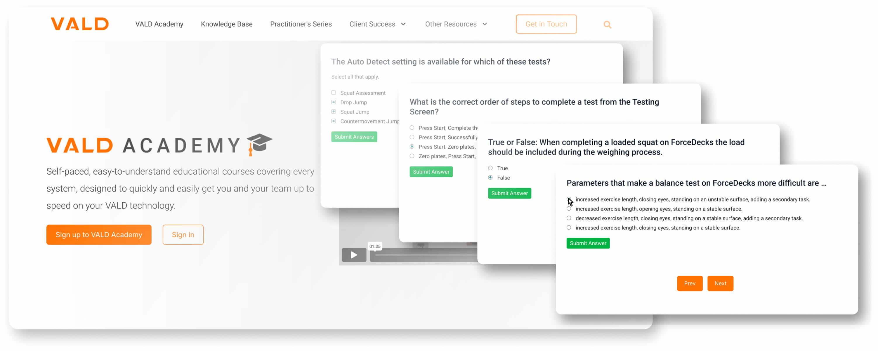VALD Academy Quiz Questions