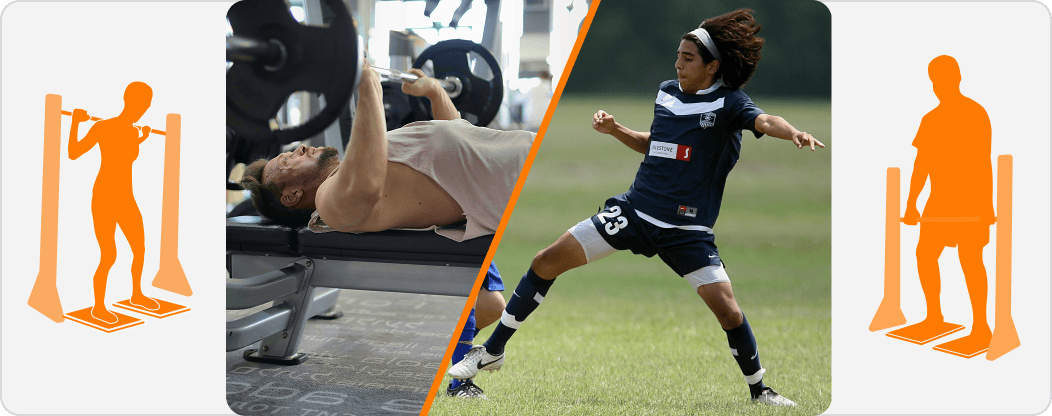 Two athletes with different qualities that make them a better fit for either the Iso Squat or IMTP.