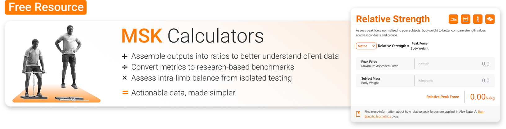 MSK Calculators Free Resource