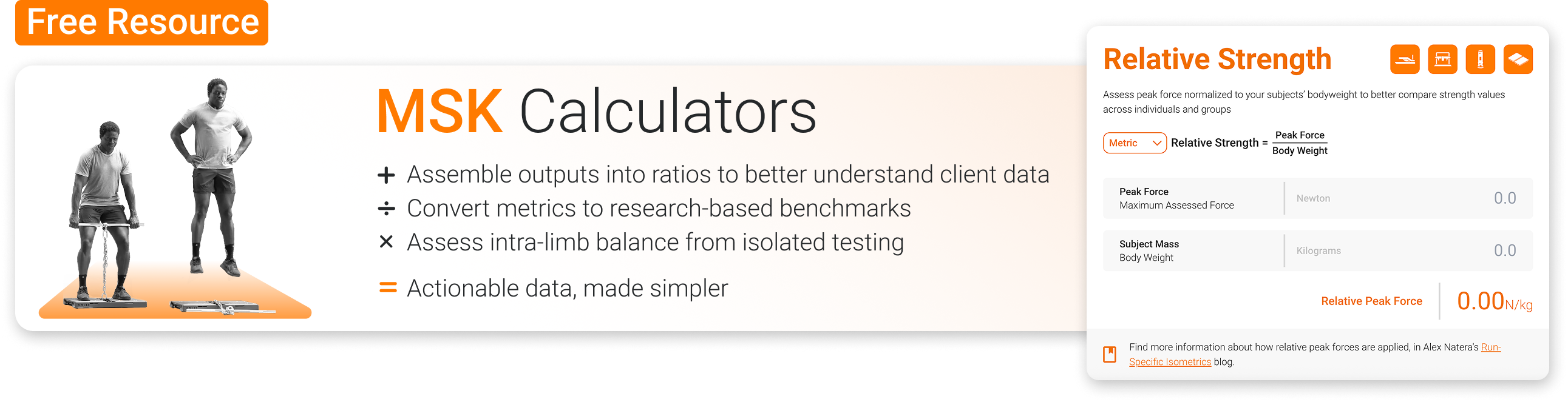MSK Calculators Free Resource