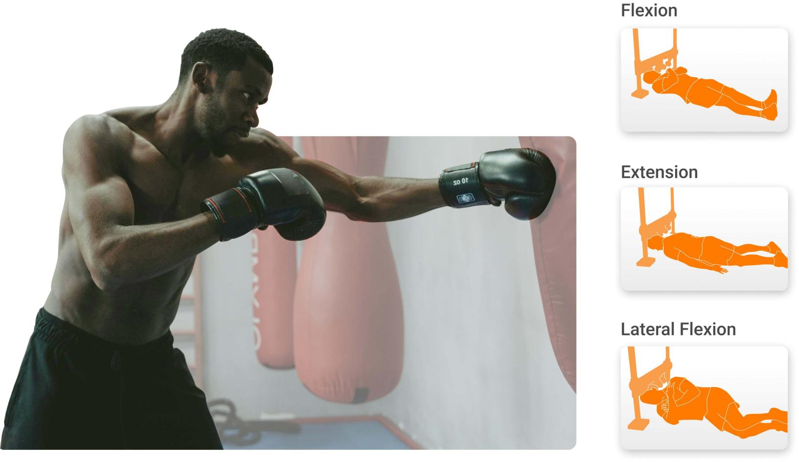 Athlete training for combat sports demonstrating the need for integrated neck coupling strength assessments.