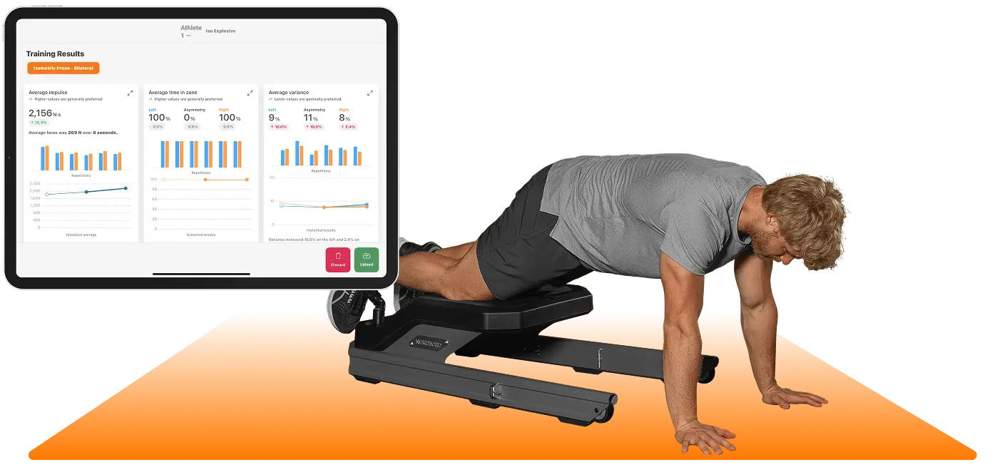 Real athlete data from Urban Zone’s isometric training sessions.