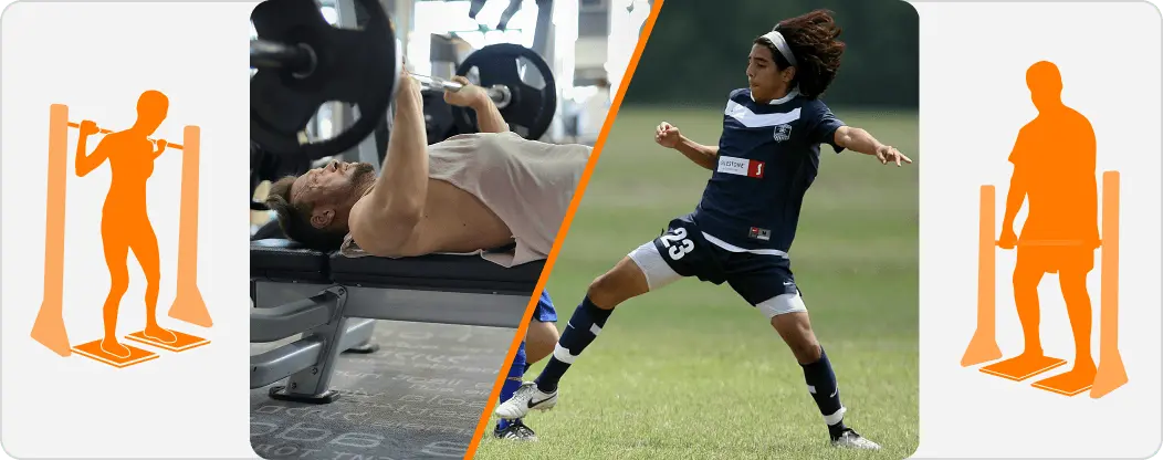 Two athletes with different qualities that make them a better fit for either the Iso Squat or IMTP.