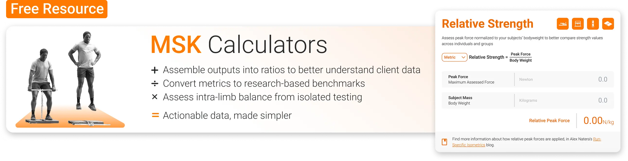 MSK Calculators Free Resource