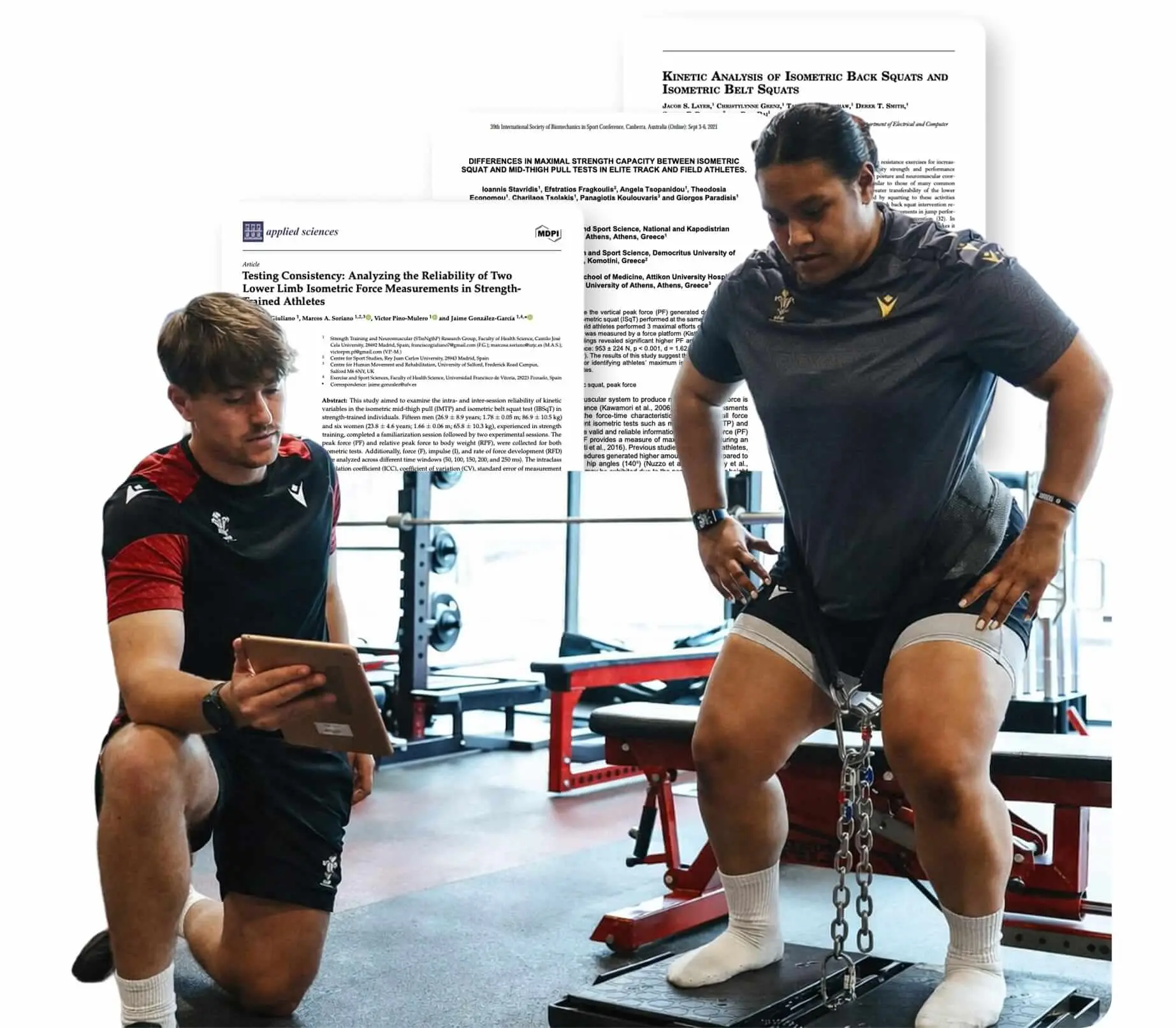 The isometric belt squat is increasingly supported by academic literature for assessing maximal lower-body force capacity.