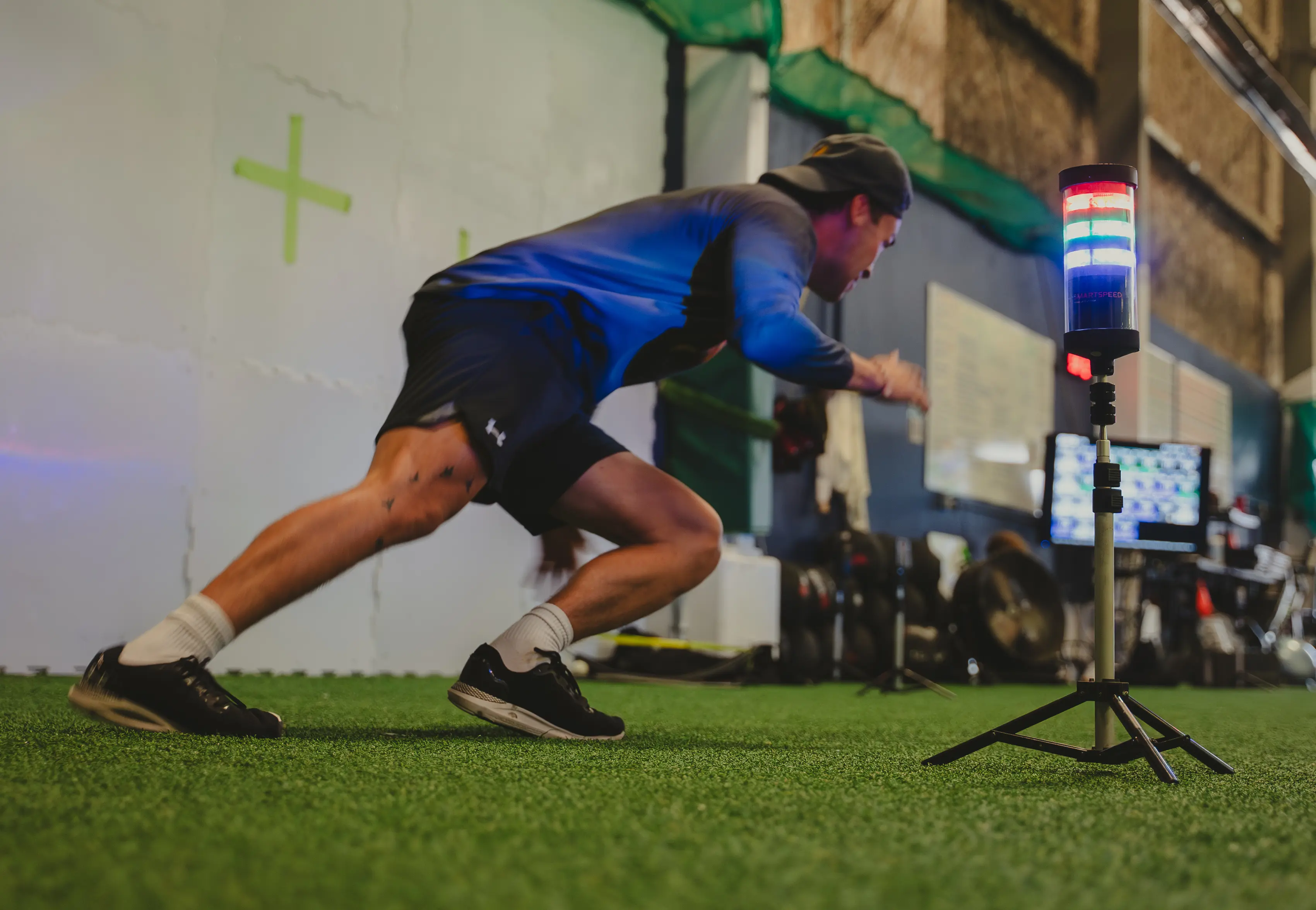 A change of direction drill captured using SmartSpeed Pro.