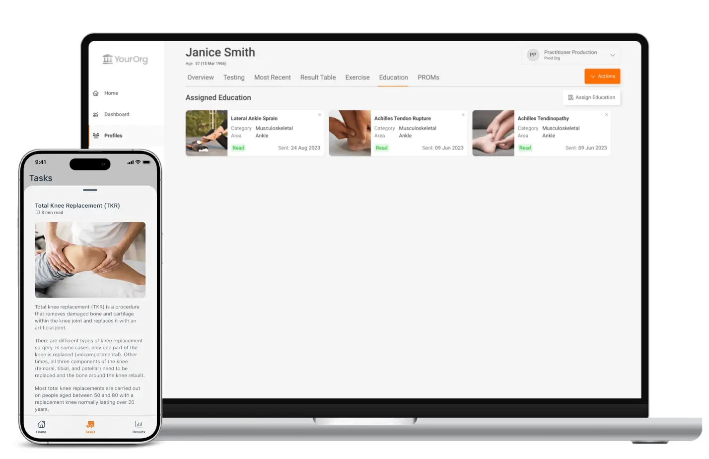 MoveHealth | Exercise prescription app for clinicians and patients